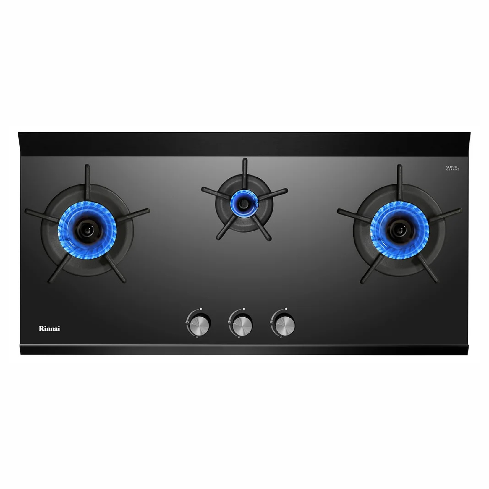 Rinnai RB-3CGN - 85cm  3 Burner Built-In Hob Glass Top Plate
