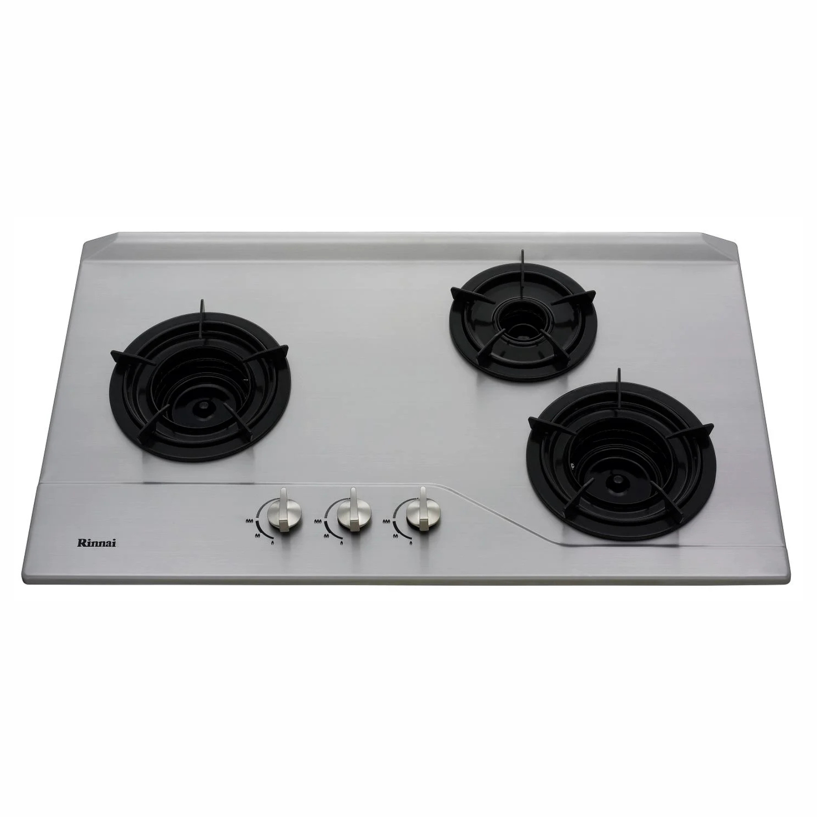 Rinnai RB-3Si - 87cm 3 Burner Built-In Hob Stainless Steel Top Plate