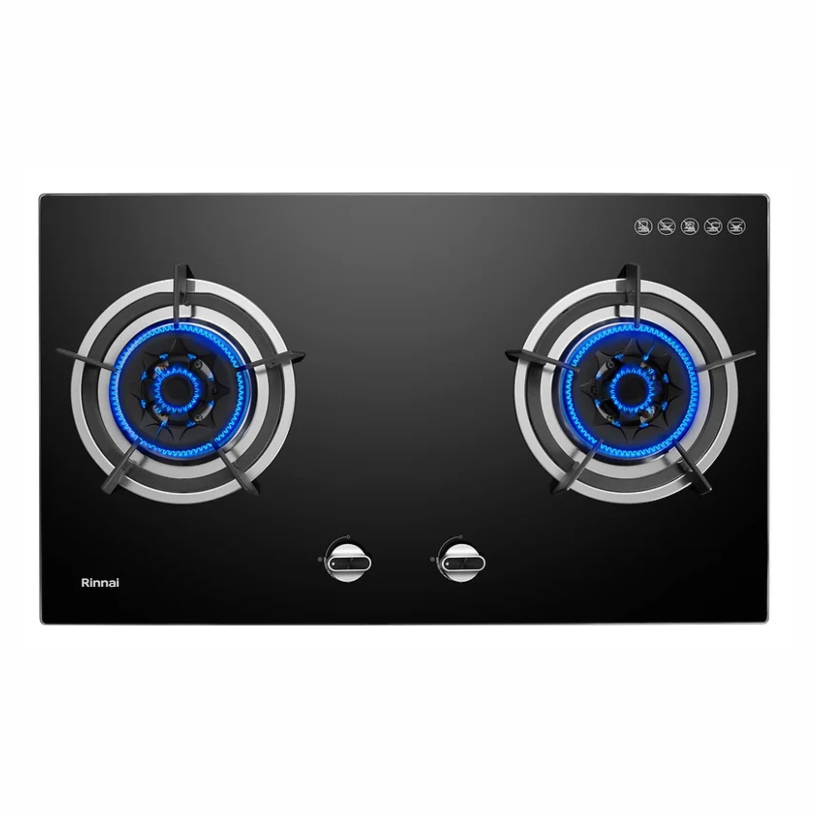 Rinnai RB-782G - 78cm 2 Burner Built-In Glass Top Plate