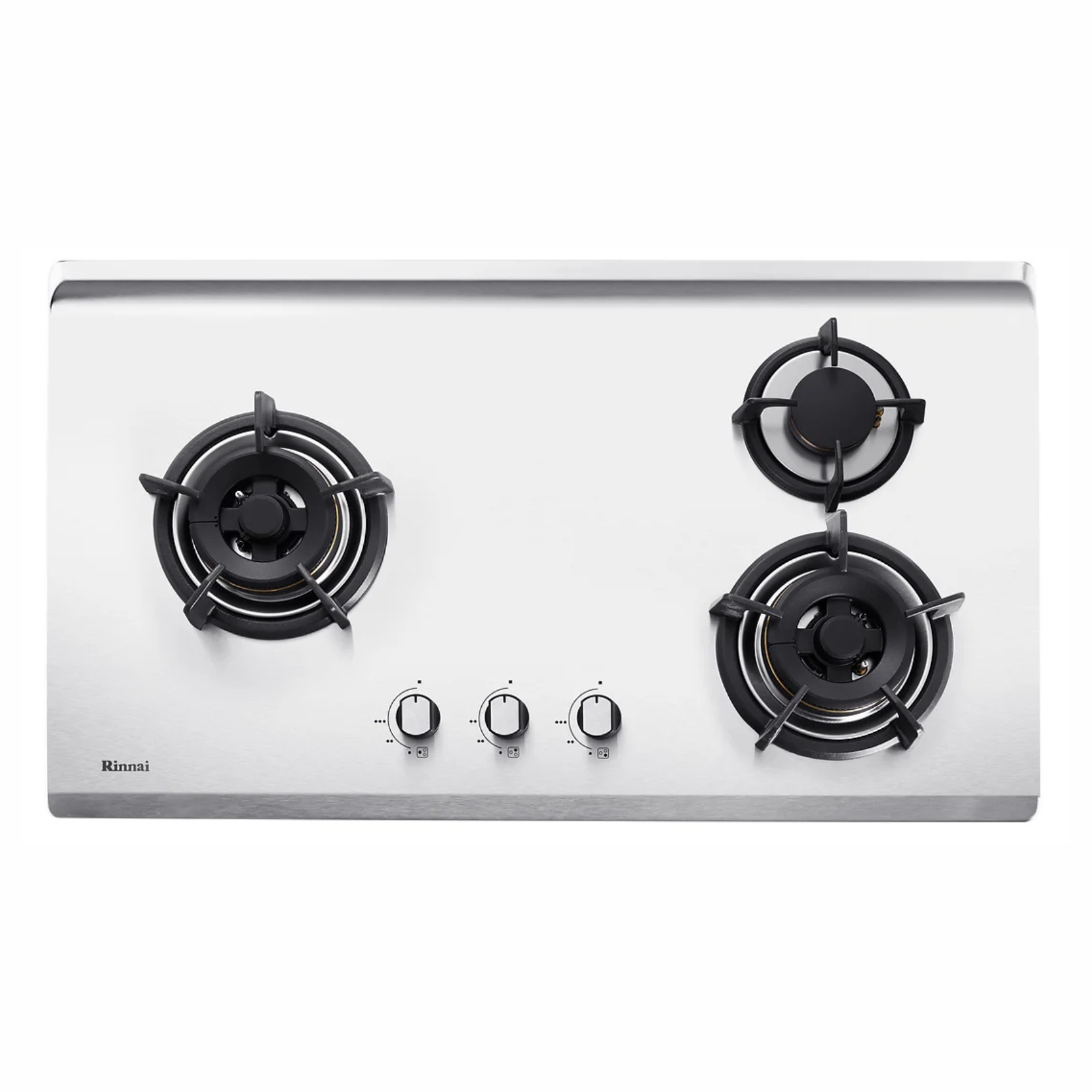 Rinnai RB-93TS - 88cm 3 Burner Built-In Hob Stainless Steel Top Plate