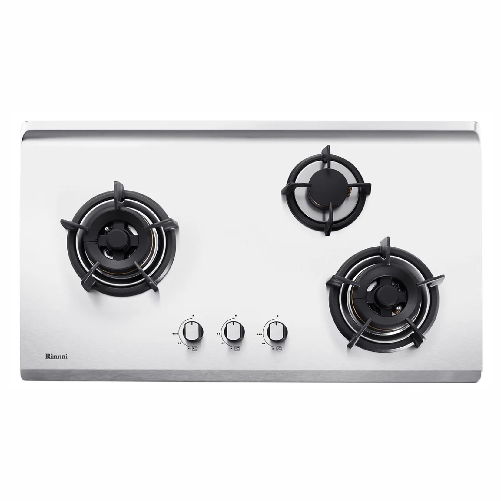 Rinnai RB-93US - 88cm 3 Burner Built-In Hob Stainless Steel Top Plate