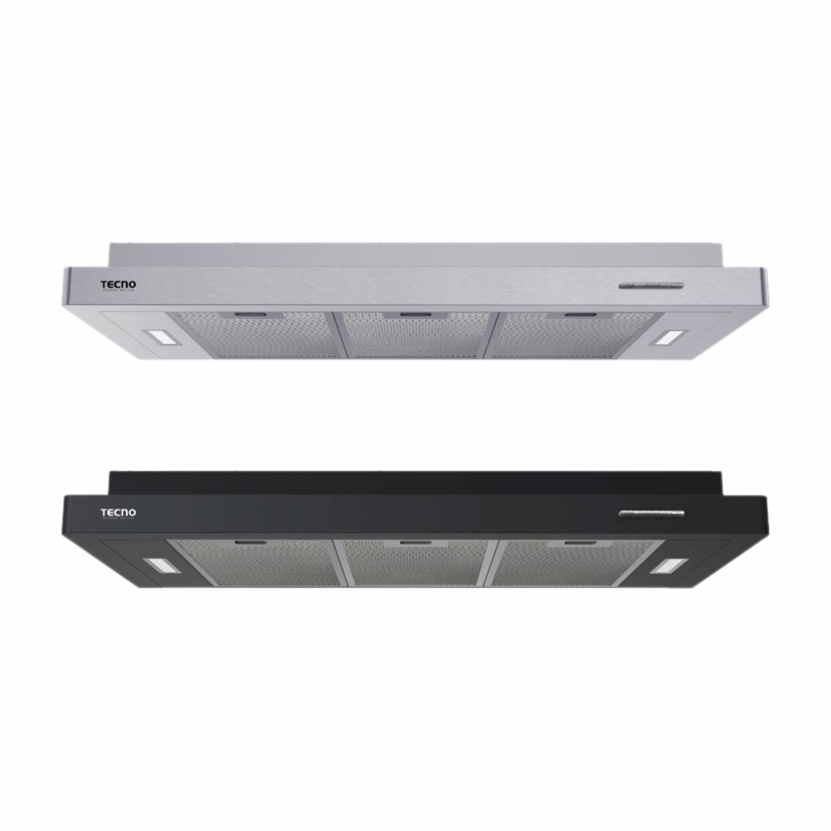 Tecno TH-9779-3MR SS/BK- 90cm Slimline Hood