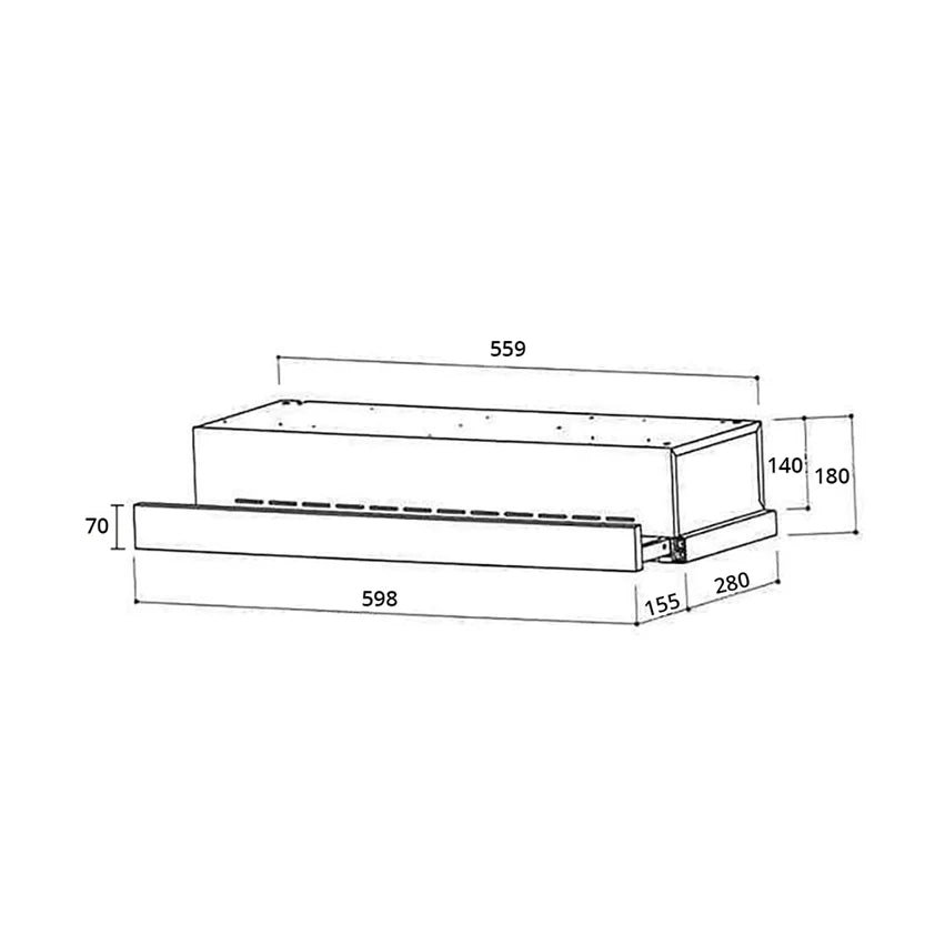 Tecno TH 613T - 60cm Telescopic Hood