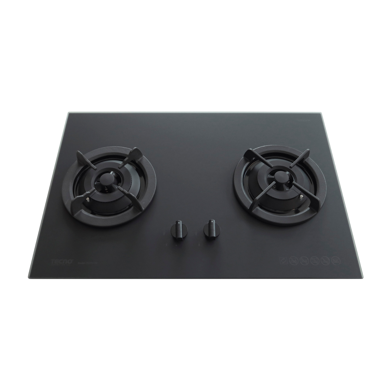 Tecno Matte Series T 22TGSV - 75cm Glass Hob 2 Burners