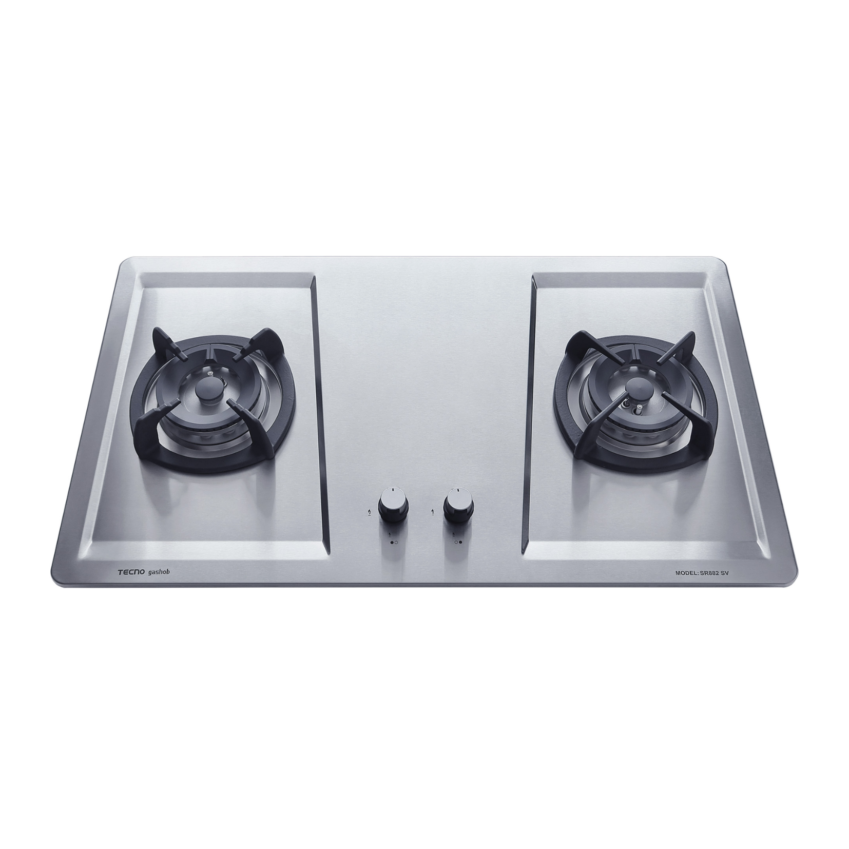 Tecno SR 882SV - 90cm Stainless Steel Hob 2 Burners