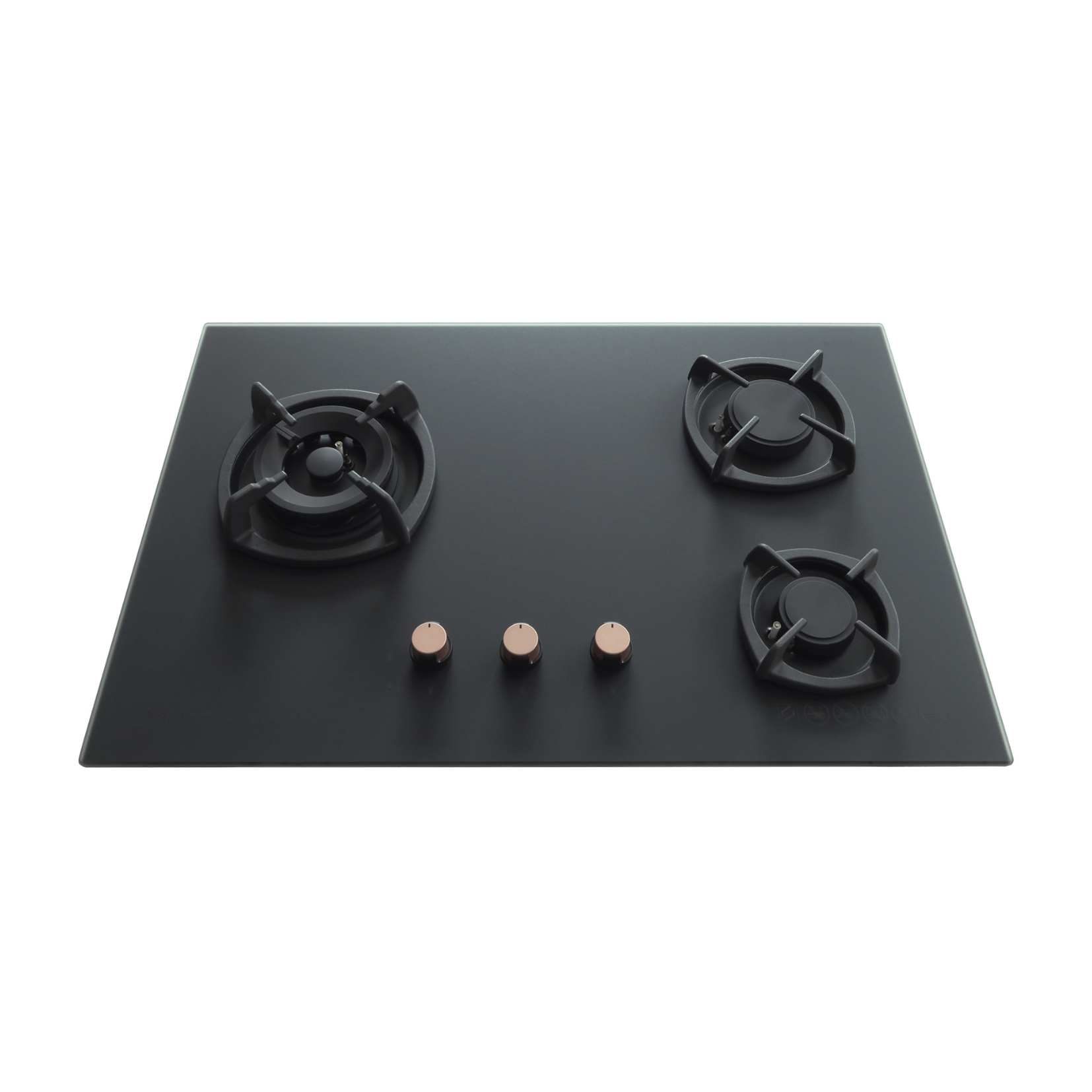 Tecno T23TGSV MATTE SERIES - 75cm Glass Hob 3 Burners