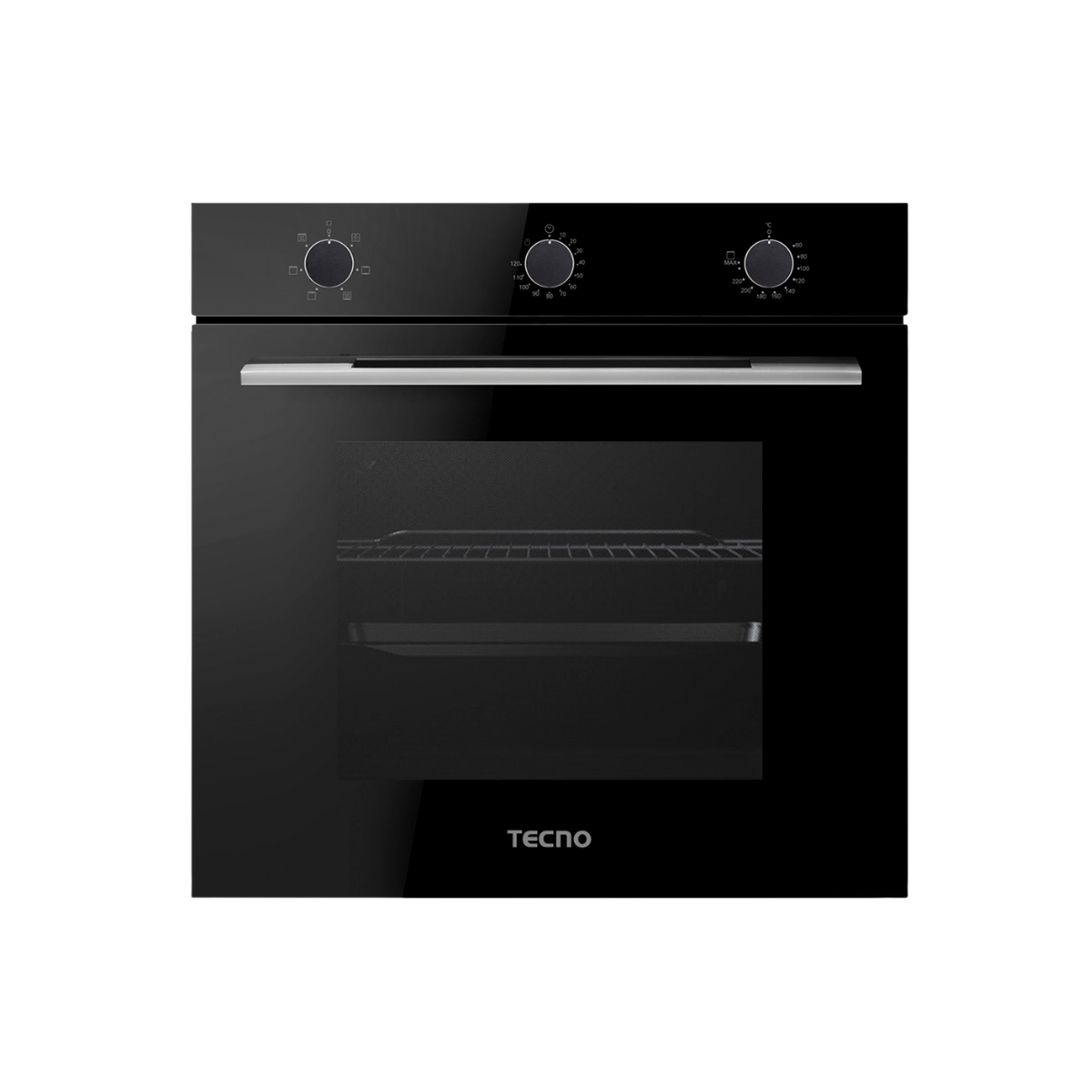 Tecno TBO 7006 BK- 73L 6 Functions Built-In Oven (Full Black)