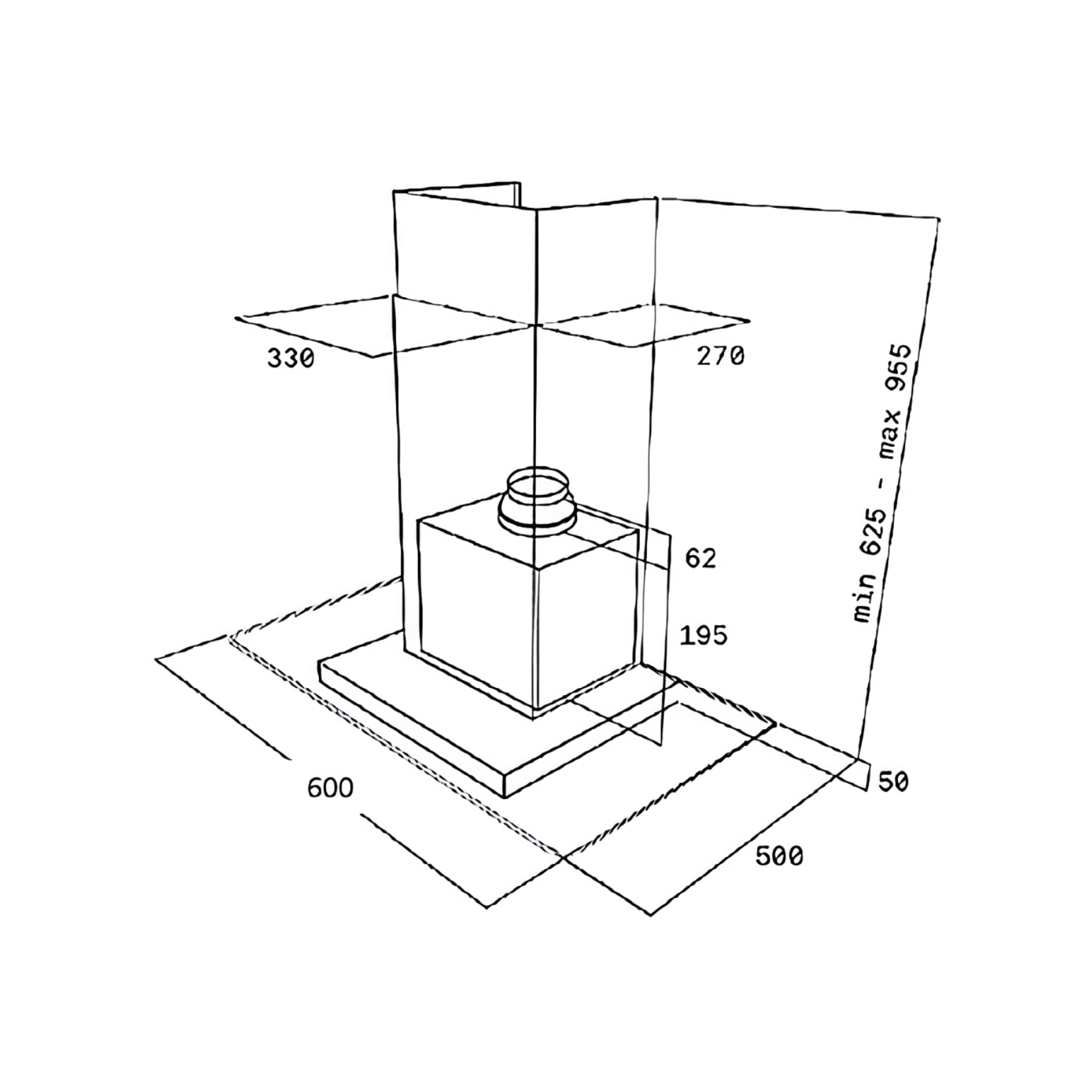 Teka DGW 67350 - 60cm Chimney Hood