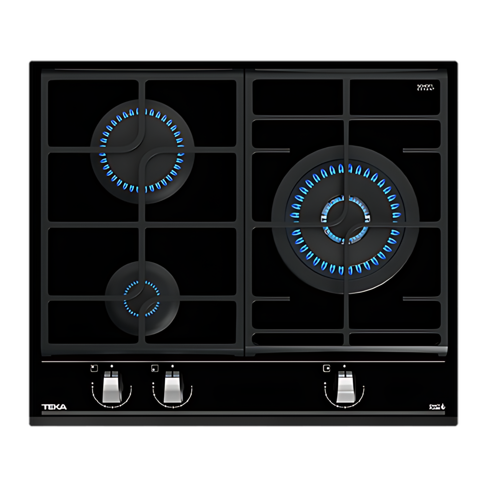 Teka GZC 63310 - 60cm Glass Gas Hob 3 Burners