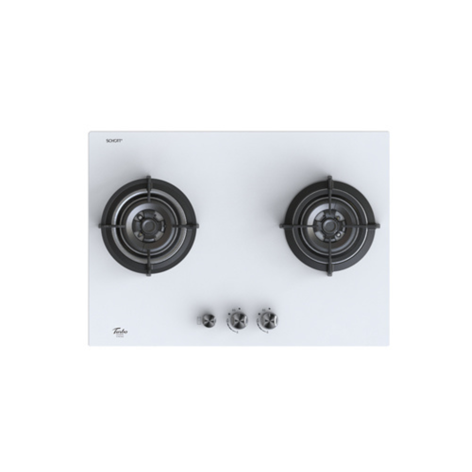 Turbo T702GV - 70cm Built-In Glass Hob 2 Burners