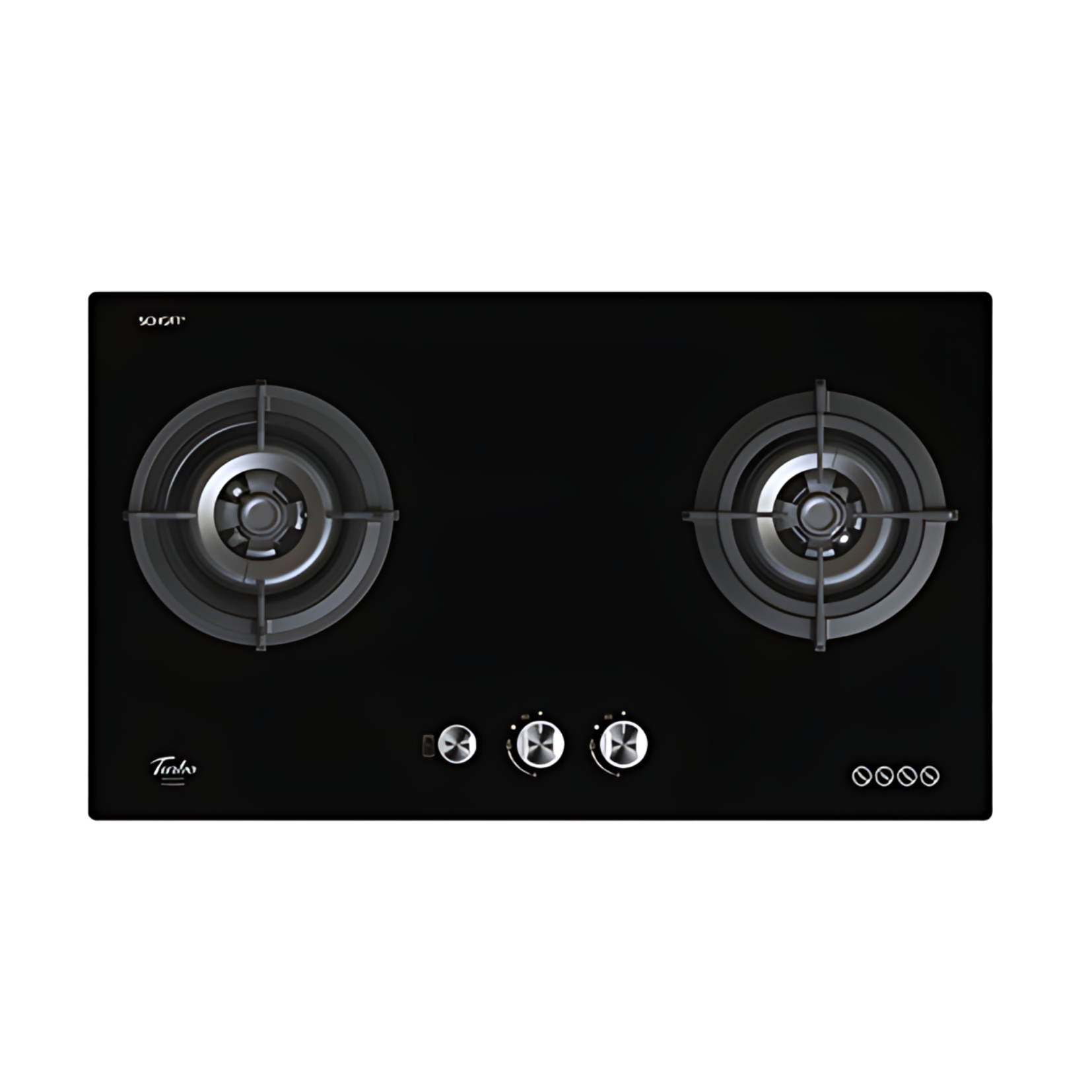 Turbo T762GV - 76cm Built-In Glass Hob 2 Burners