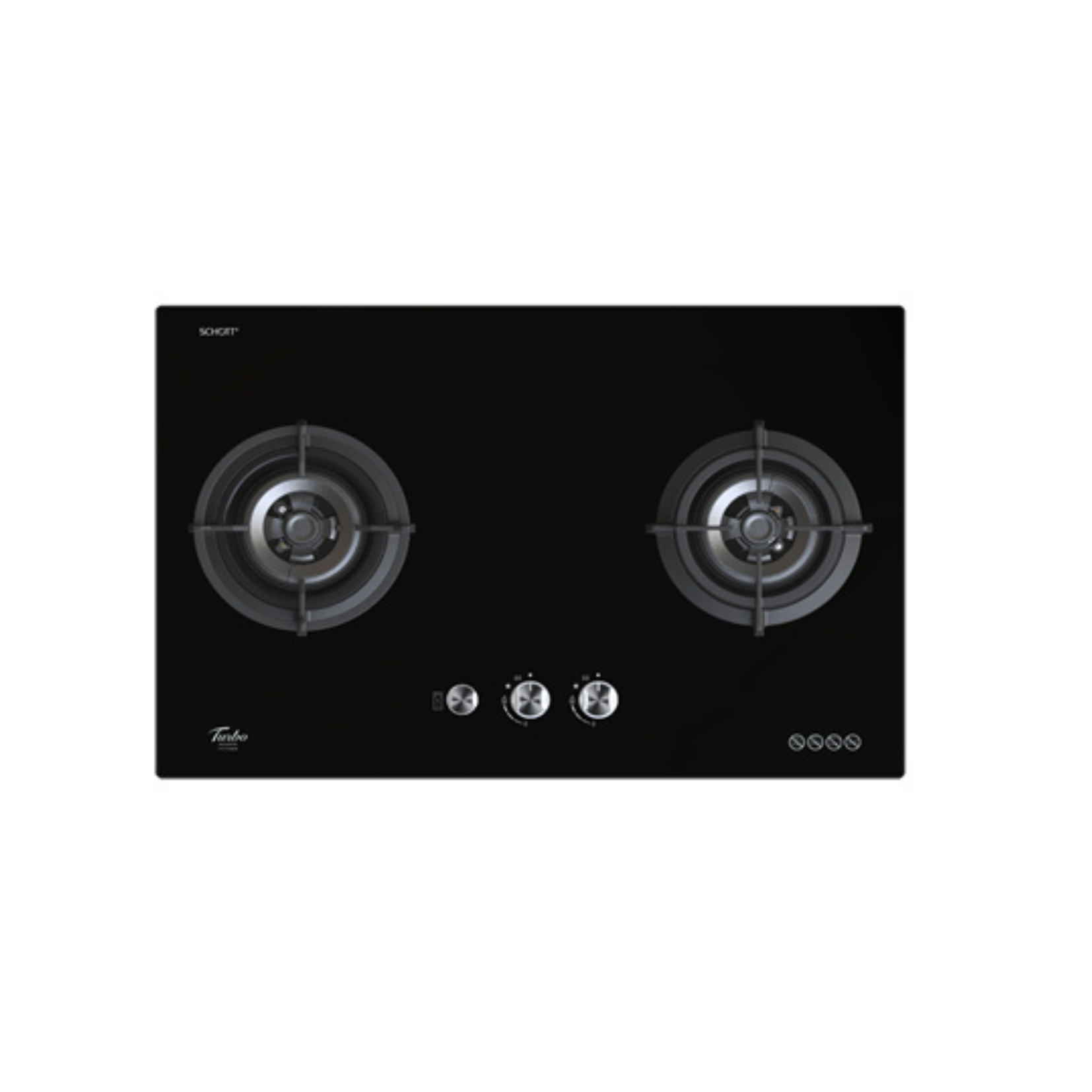 Turbo T772GV - 77cm Built-In Glass Hob 2 Burners