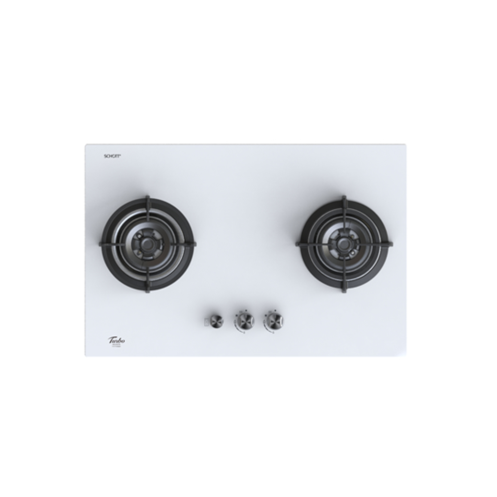 Turbo T772GV - 77cm Built-In Glass Hob 2 Burners