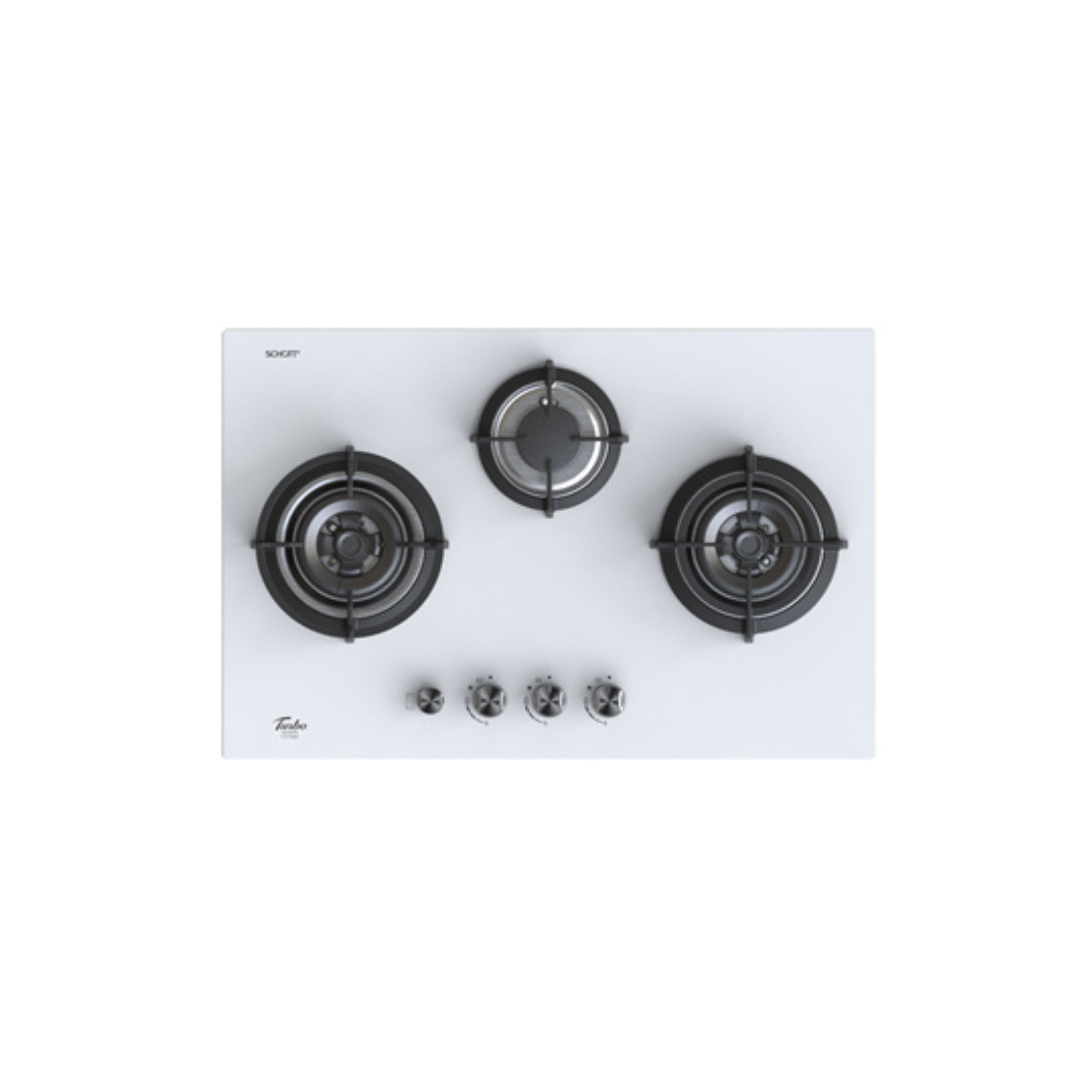 Turbo T773GV - 77cm Built-In Glass Hob 3 Burners