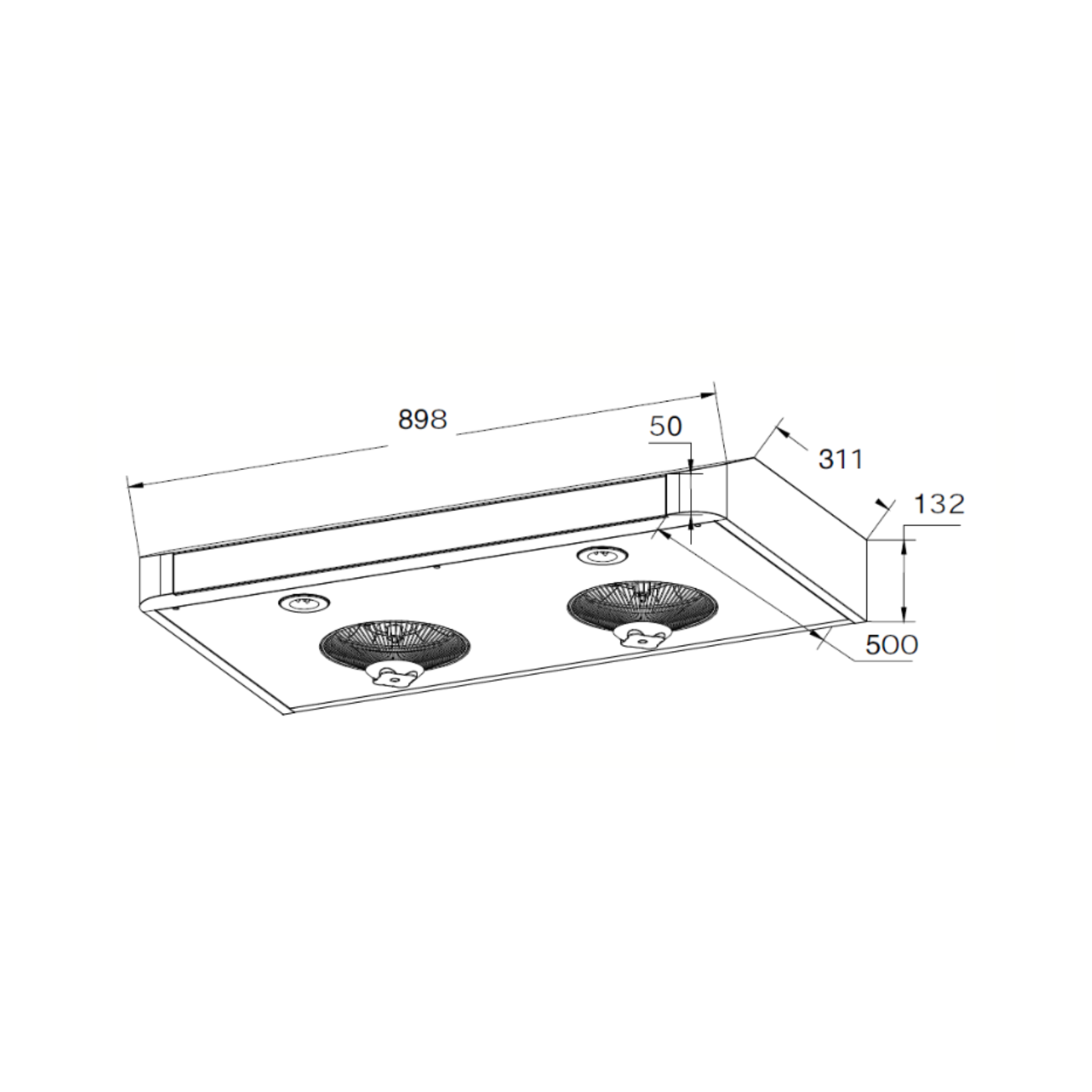 Turbo TG21 - 90cm Slim Range Hood