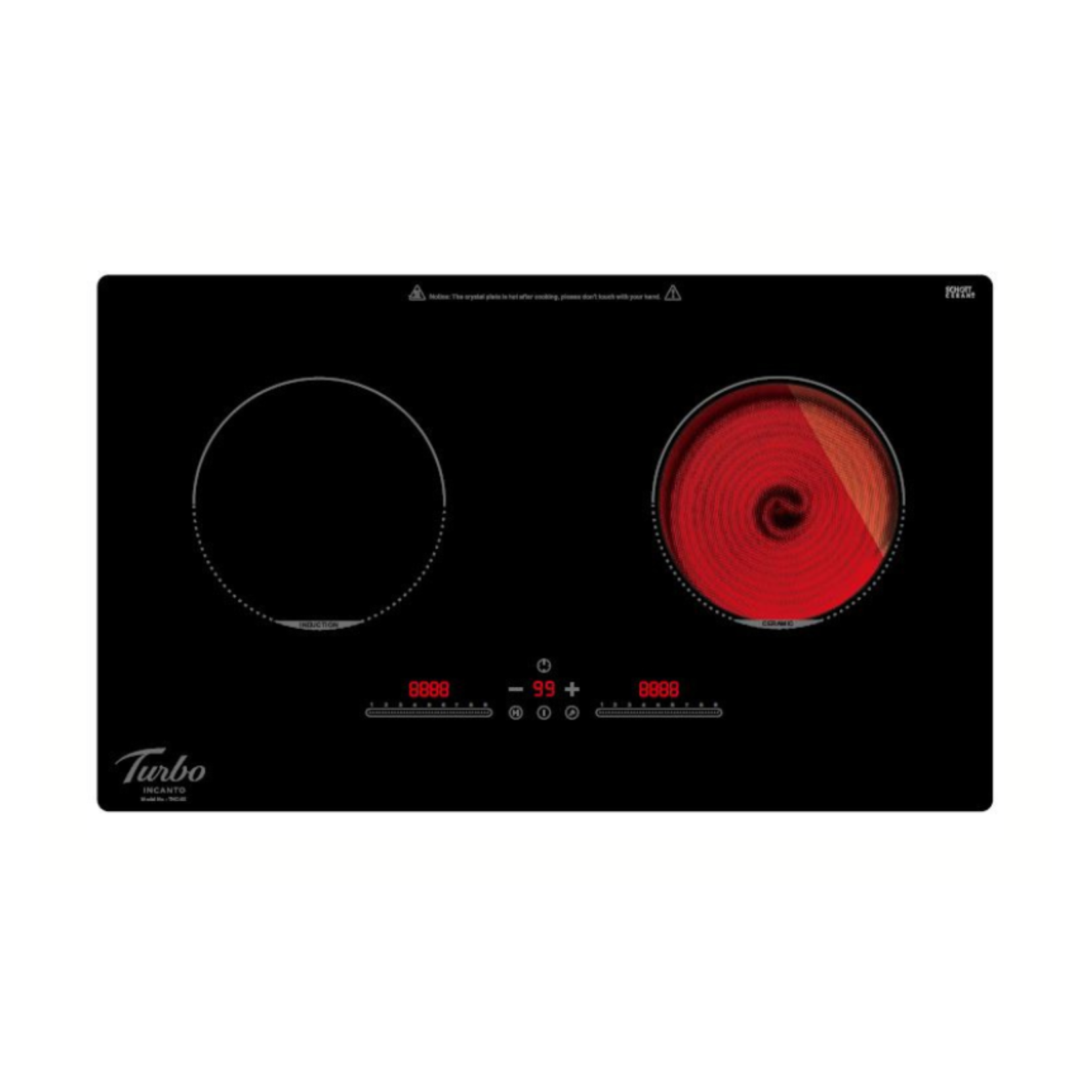 Turbo THC-002 - 75cm Hybrid Hob 2 Burners