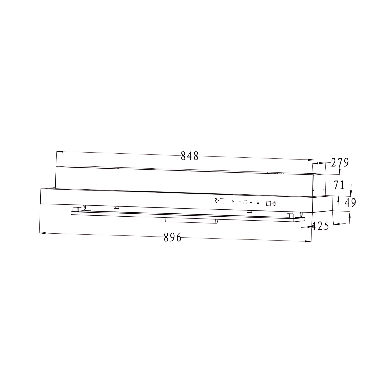 Turbo TSL616-902 SS - 90cm Stainless Steel Range Hood