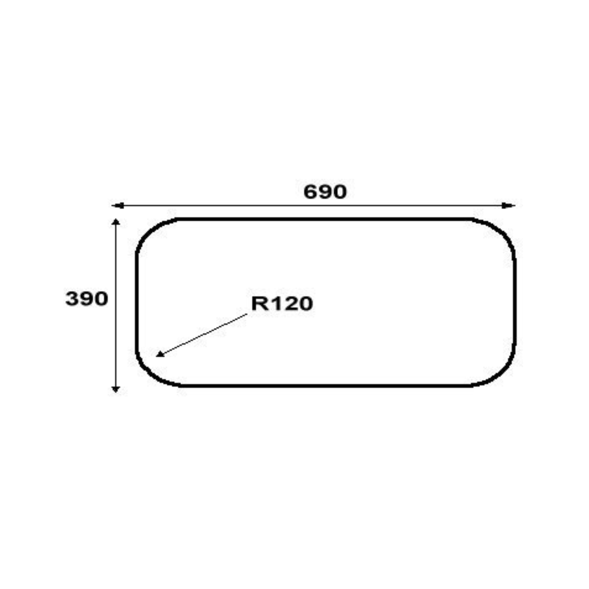 Turbo T882GV-OW - 88cm Tempered Glass Hob 2 Burners