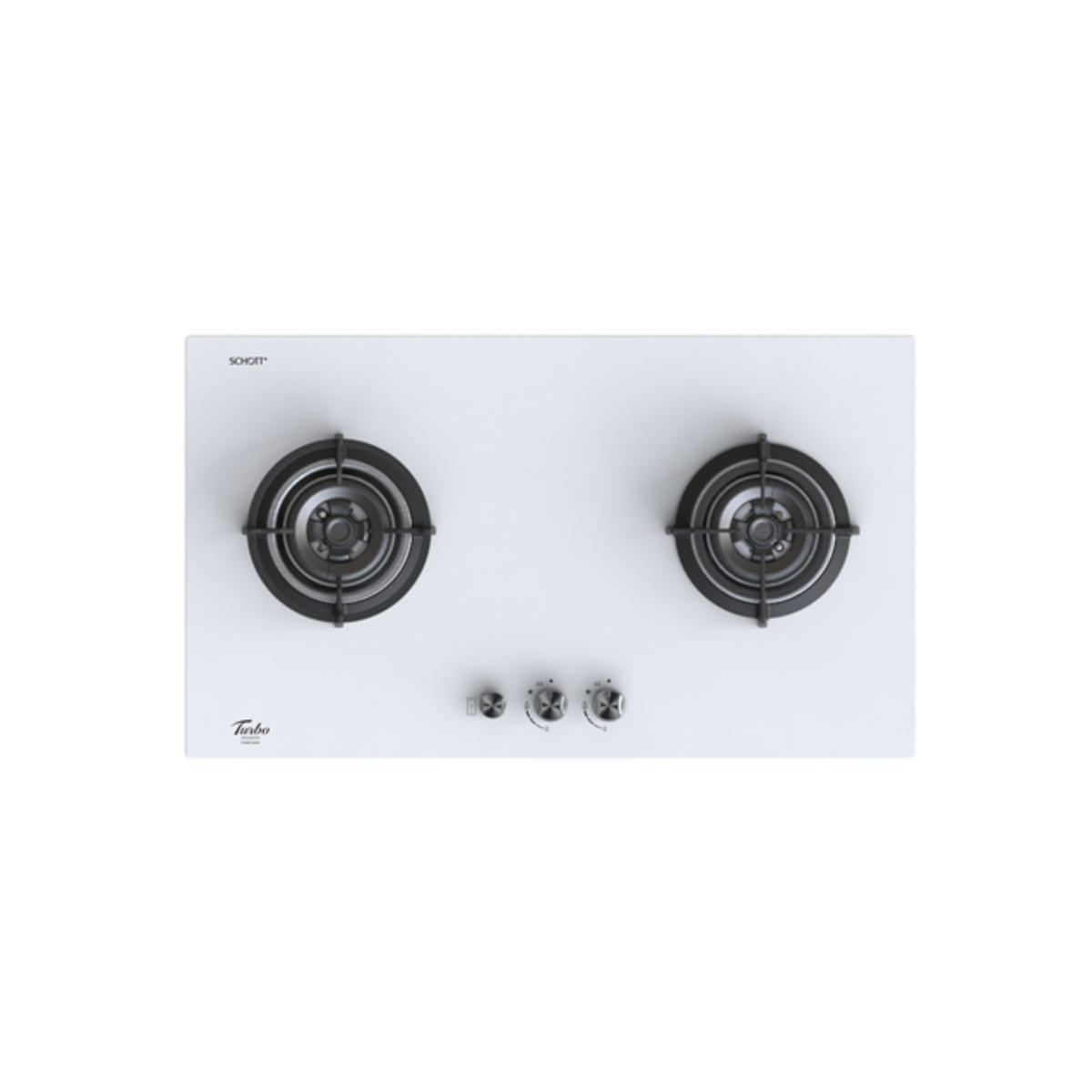 Turbo T882GV-OW - 88cm Tempered Glass Hob 2 Burners