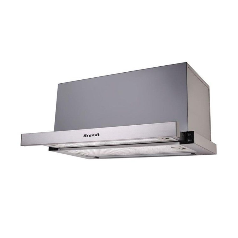 Brandt AT1490X - 90cm Stainless Steel Telescopic Slim Hood