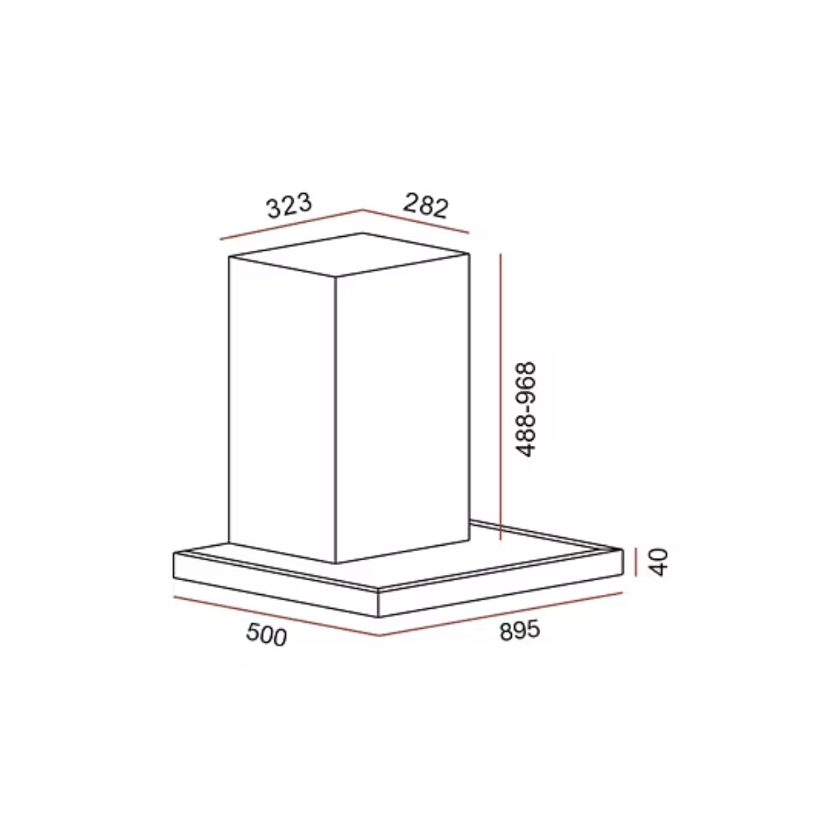 Teka DSI 90 AD SS - 90cm Stainless Steel Chimney Hood