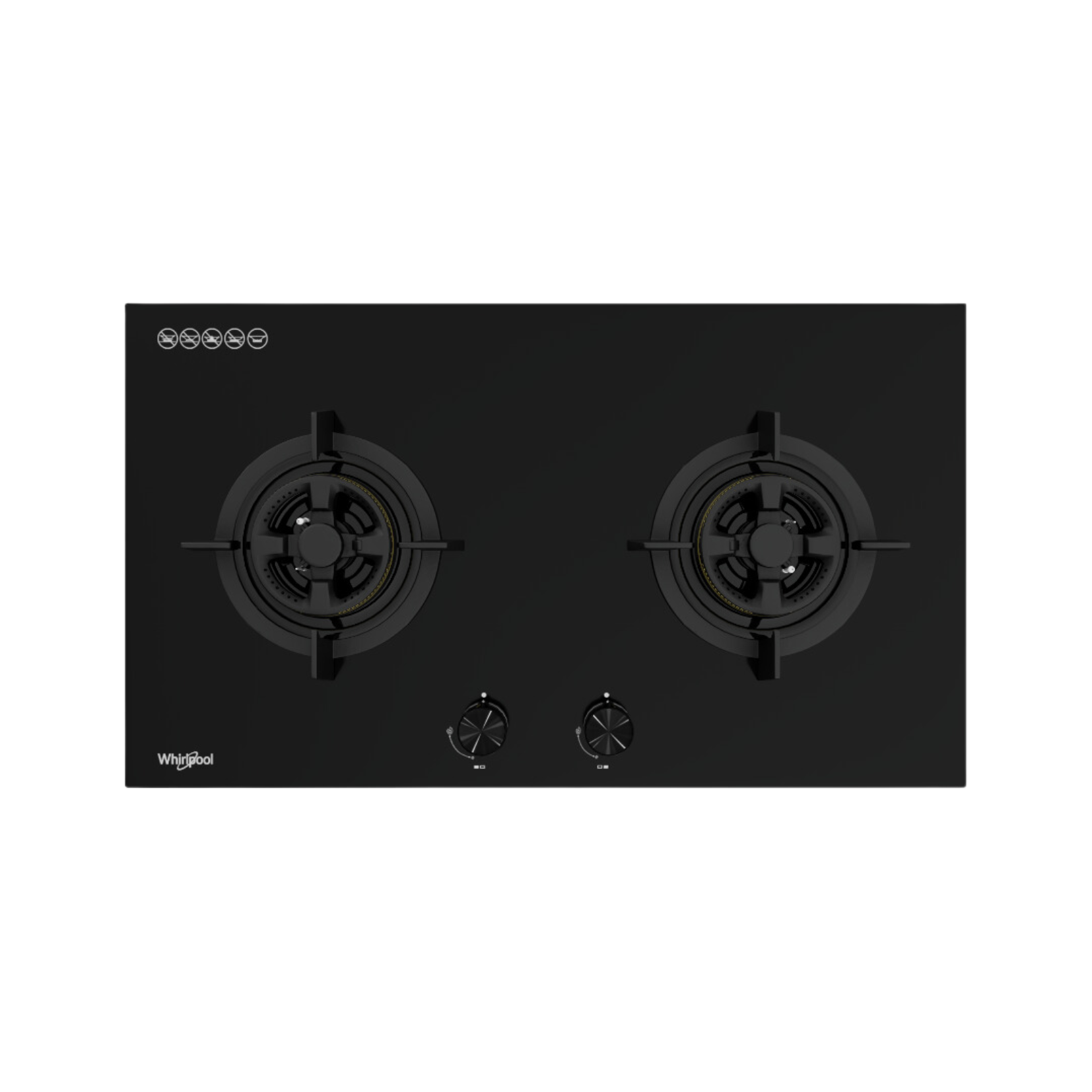 Whirlpool GWG7820 - 78cm Gas Hob 2 Burners