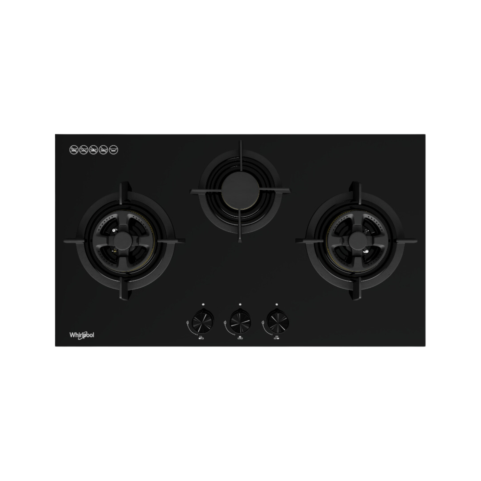 Whirlpool GWG7830 - 78cm Gas Hob 3 Burners